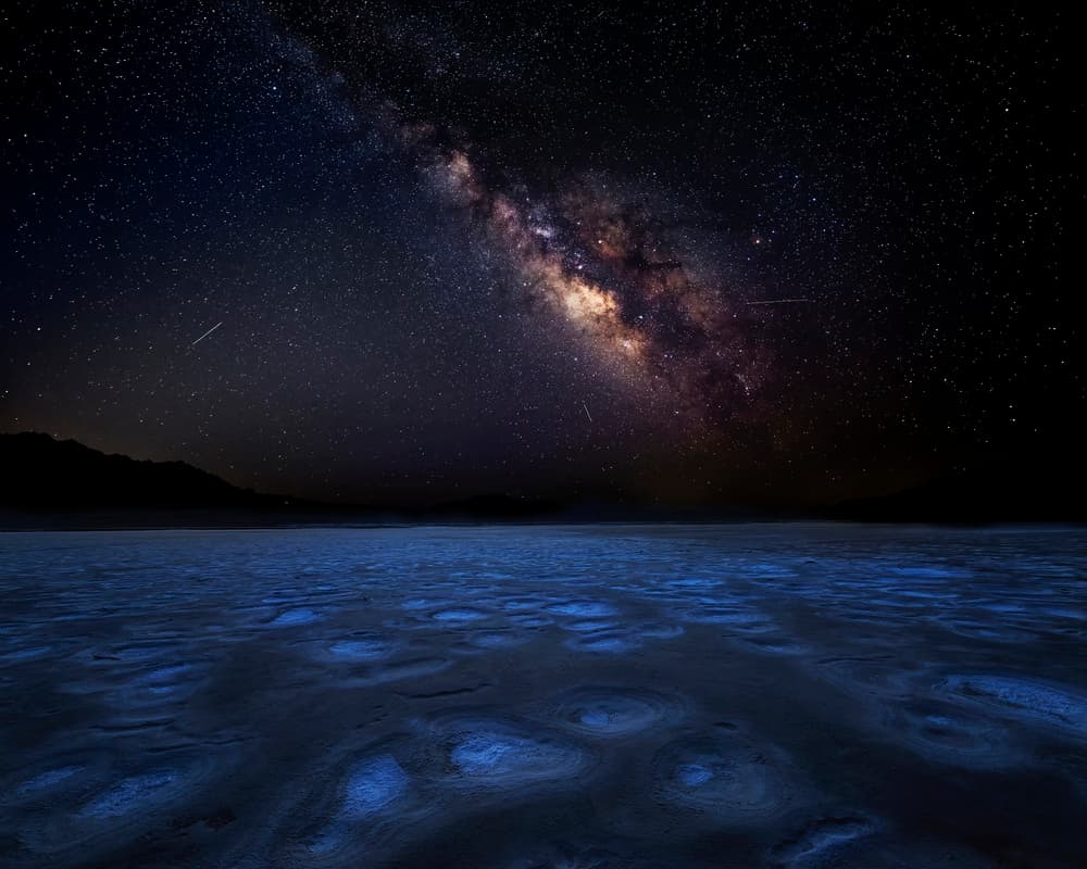 Milky Way Desert Sky by Annie Poreider — canvas wall art