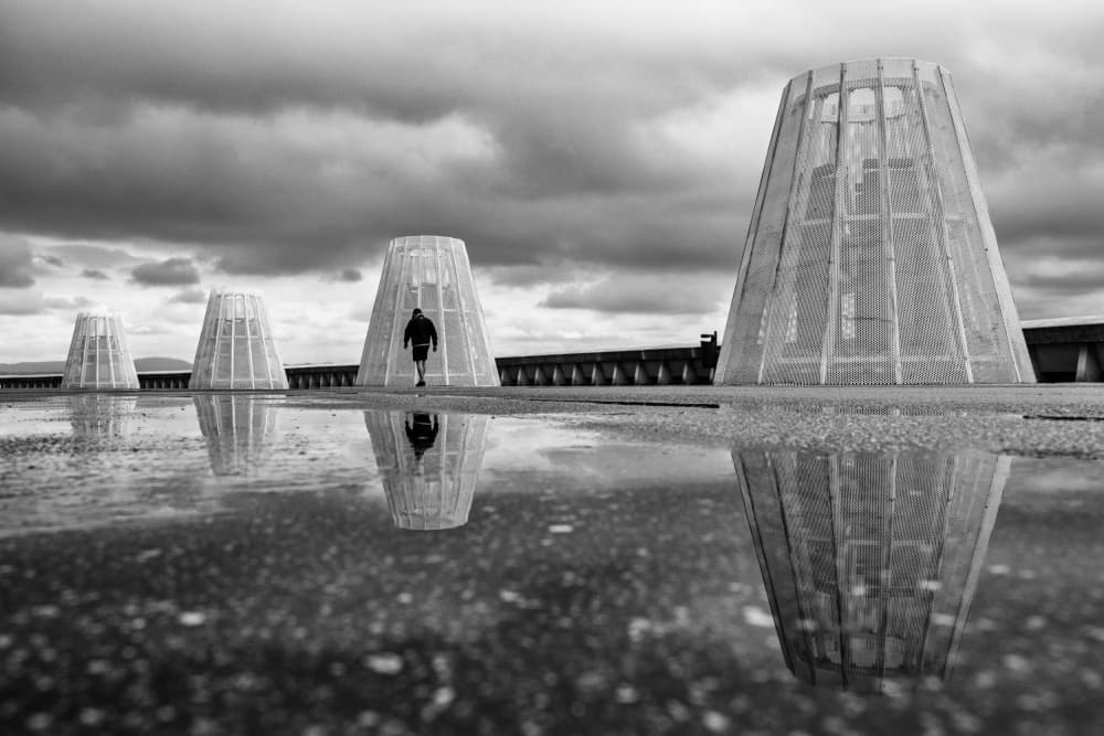 Solitary Walk Reflections by Carlos Costa — canvas wall art