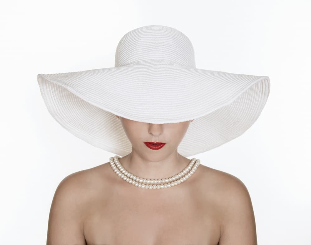 Elegant Woman in Hat by Pauline Pentony MA ARPS DPAGB — canvas wall art