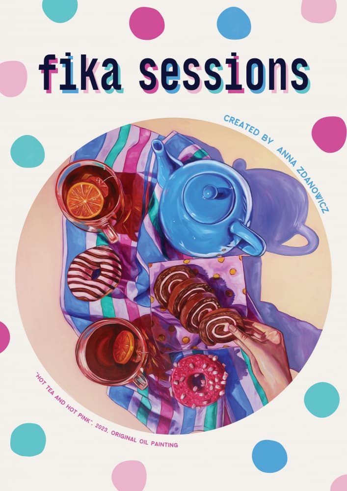 Sweet Fika Sessions by Anna Zdanowicz — canvas wall art