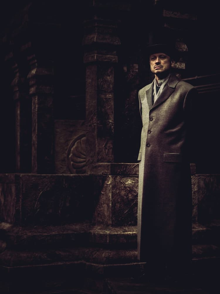 Mysterious Man In Shadow by Oles Paritskiy — canvas wall art