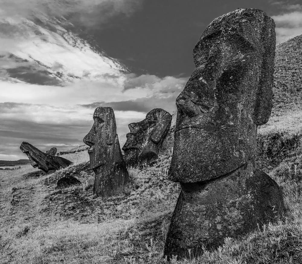 Easter Island Moai Statues by Karsten Wrobel — canvas wall art