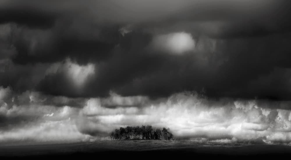 Stormy Sky Landscape by Yvette Depaepe — canvas wall art