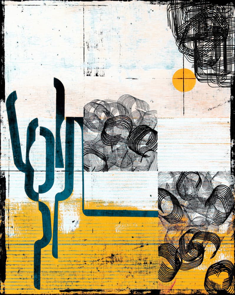 Abstract Urban Calligraphy by Petr Strnad — canvas wall art