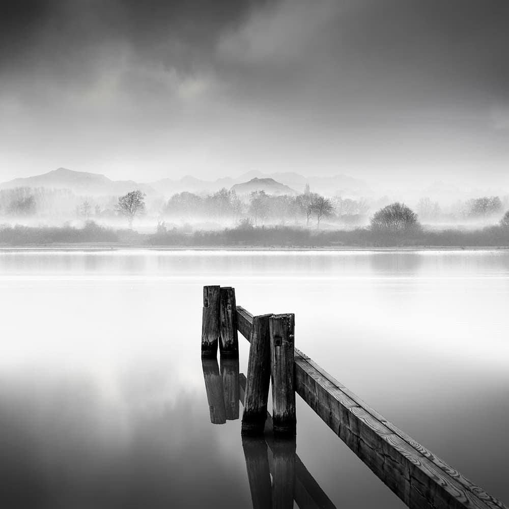 Serene Dock Reflections by George Digalakis — canvas wall art