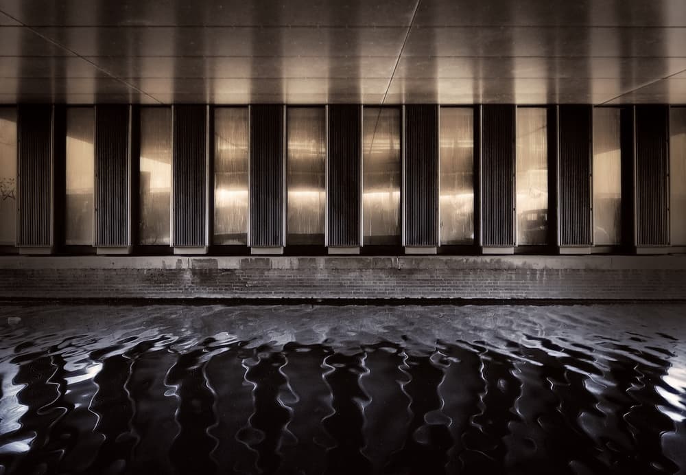 Urban Water Reflections by Henk van Maastricht — canvas wall art