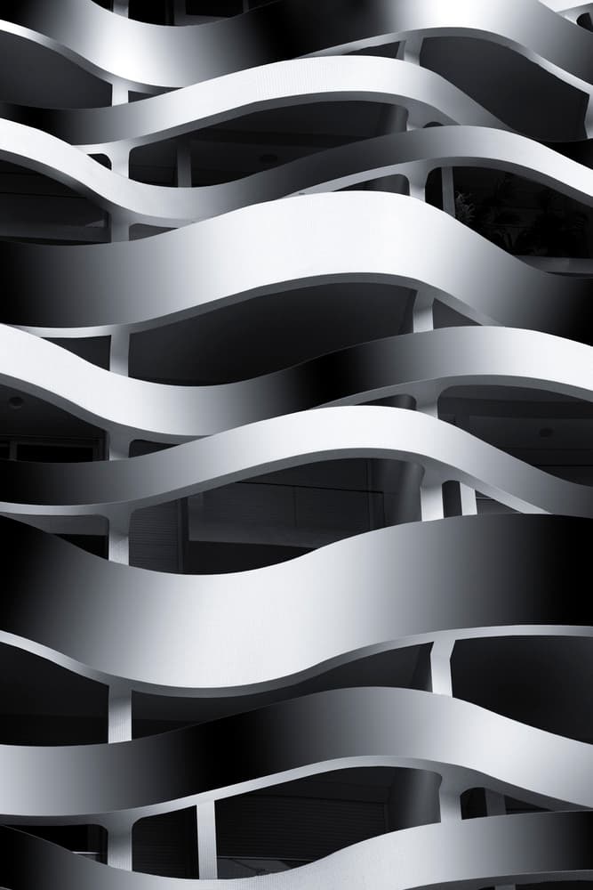 Sleek Wavy Architecture by Dani Otero Sobrino — canvas wall art