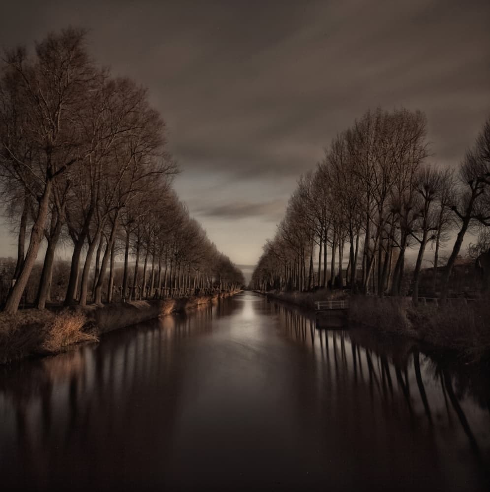 Tranquil Canal Avenue by Yvette Depaepe — canvas wall art