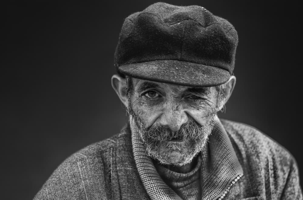 Rugged Man With Cap by Zoran Toldi (EFIAP AZSF) — canvas wall art