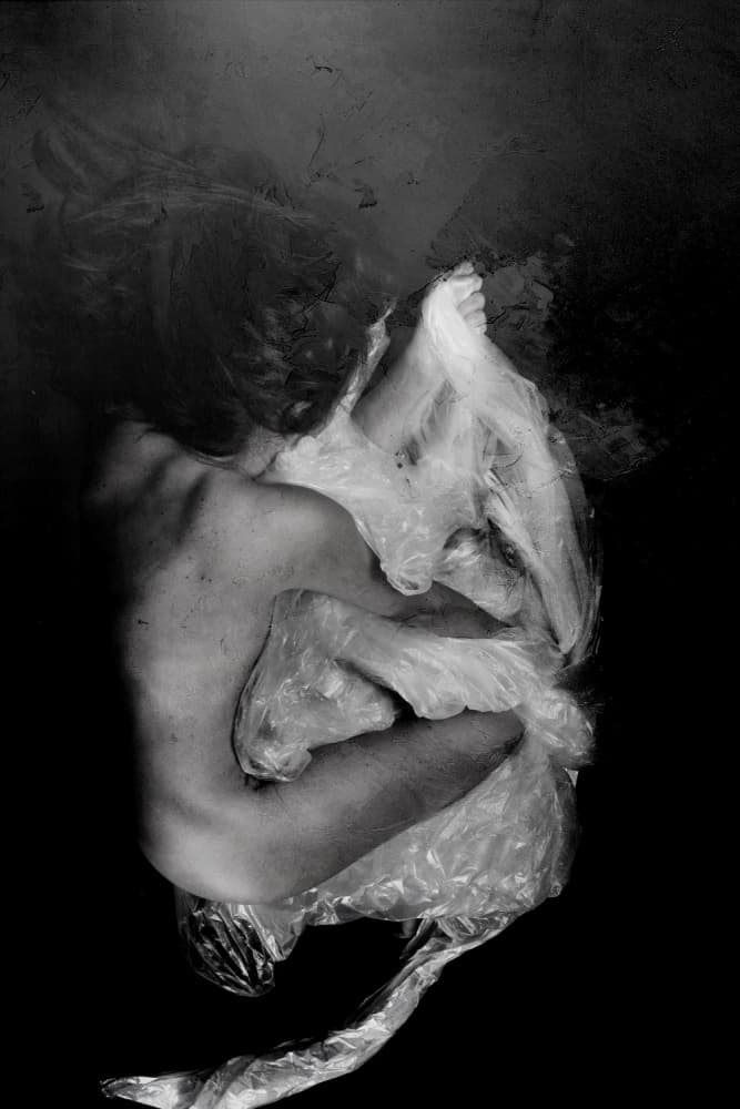 Bare Form Wrapped Plastic by Olga Mest — canvas wall art
