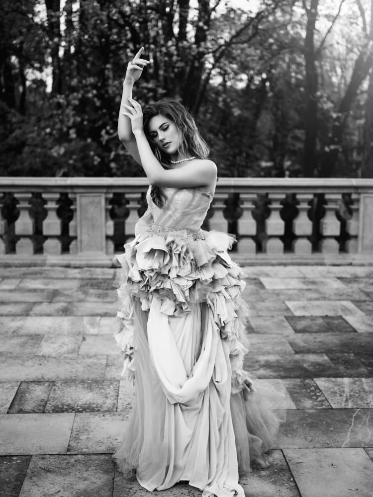 Graceful Woman in Gown by Martin Lee — canvas wall art