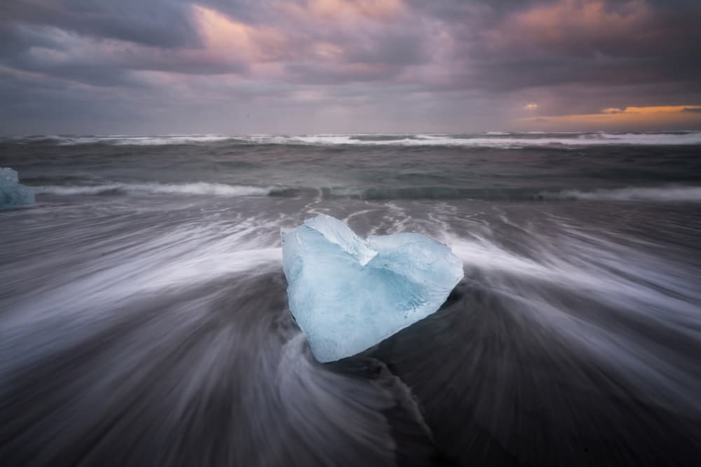 Ice Heart Beach by Yongnan Li (李永男) — canvas wall art