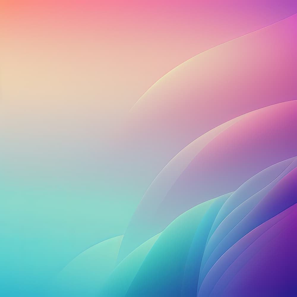 Dreamy Gradient Curves by Bilge Paksoylu — canvas wall art