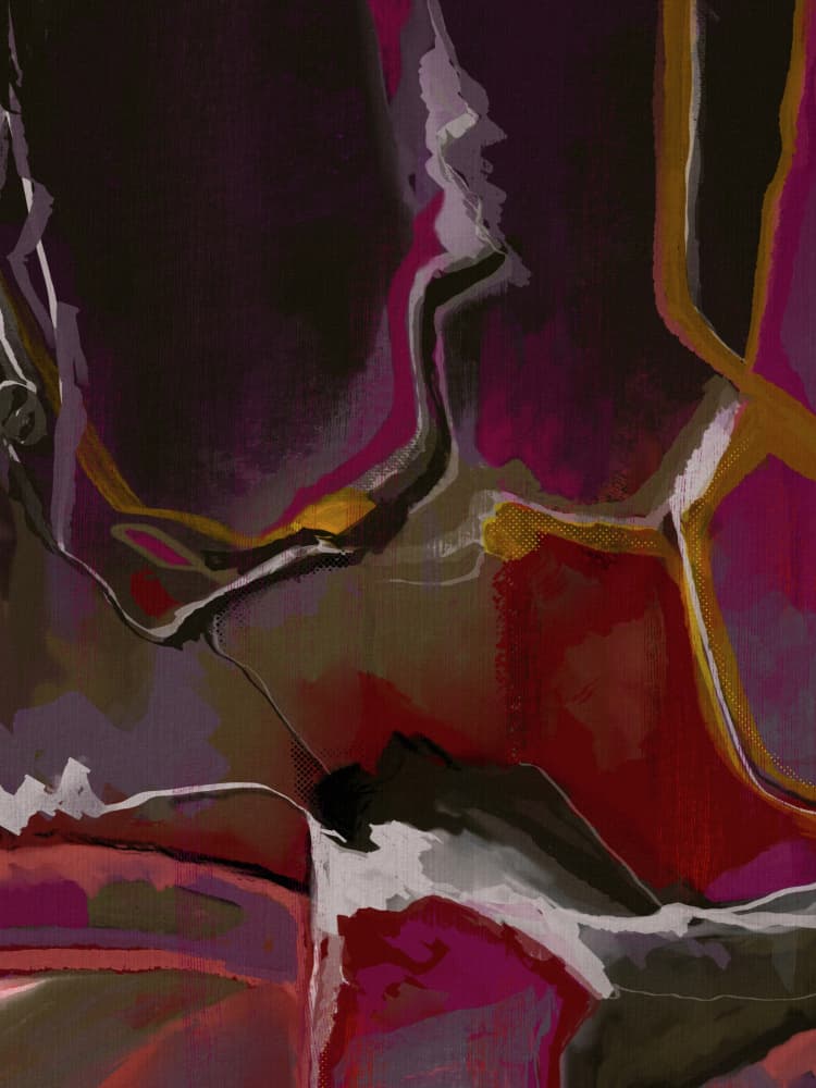 Deep Flowing Hues by Josie George — canvas wall art