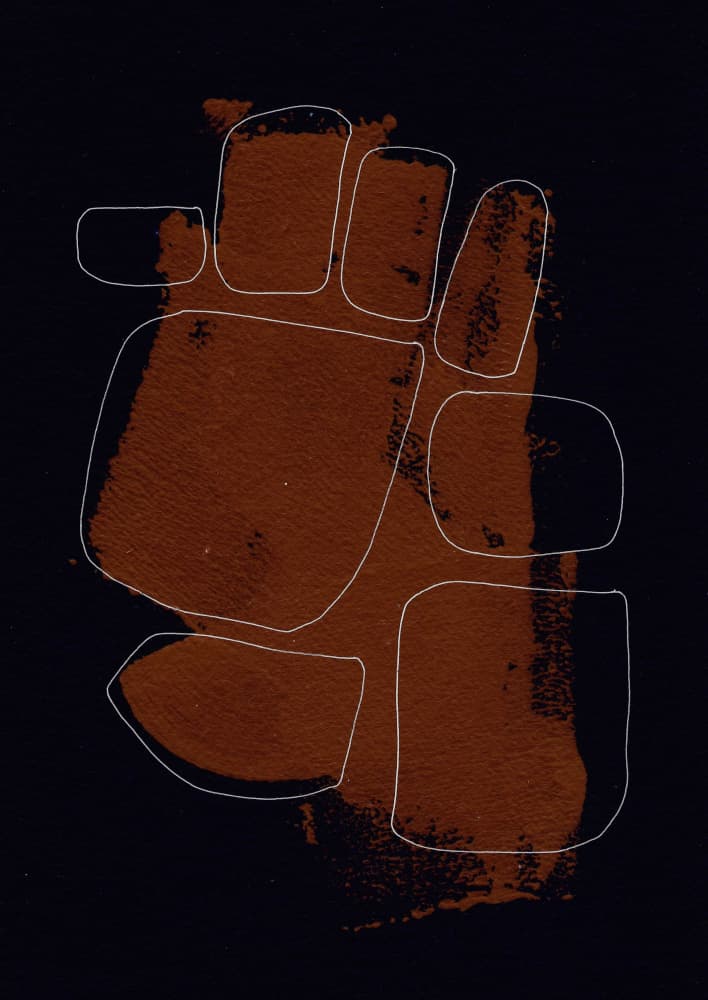Organic Brown Forms by Santhosh ch — canvas wall art