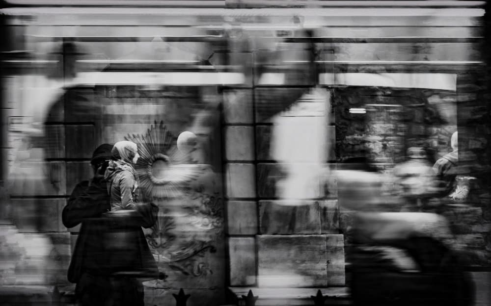 Urban Motion Reflection by Ömer Ates Kızıltug — canvas wall art
