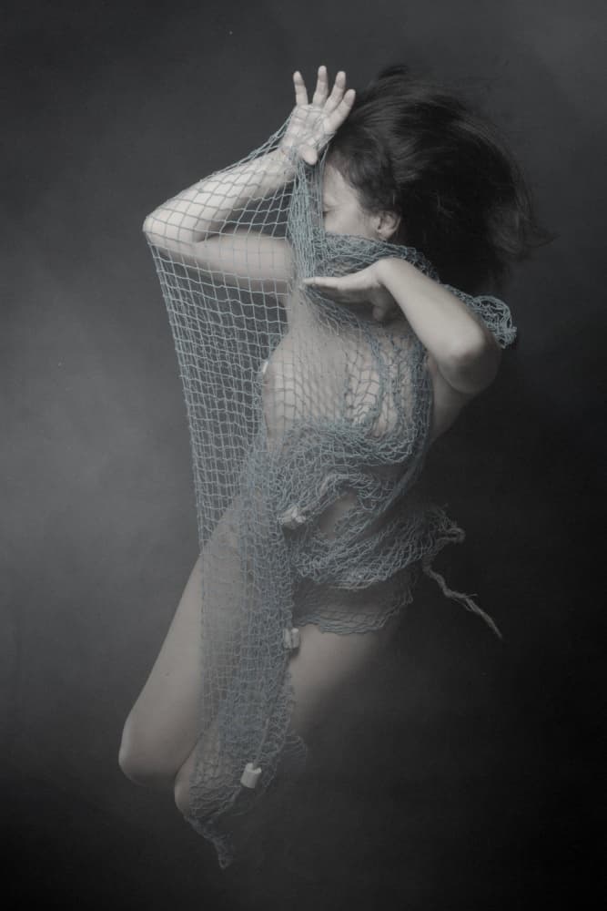 Ethereal Underwater Net by Olga Mest — canvas wall art