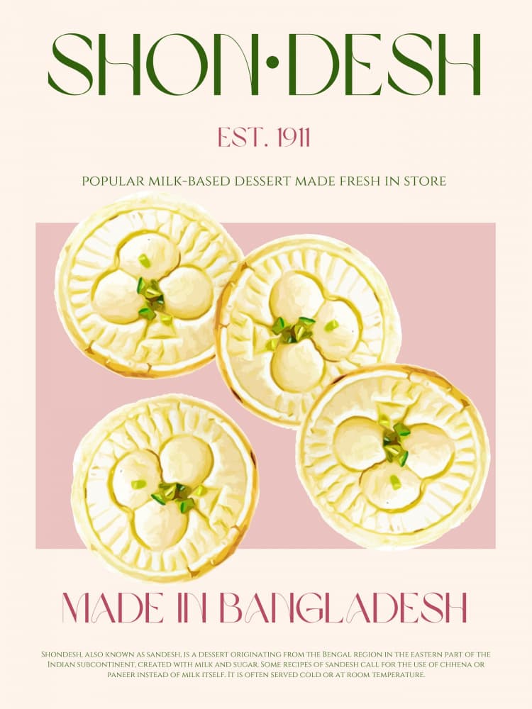 Sweet Indian Sandesh by Nazma Khokhar — canvas wall art