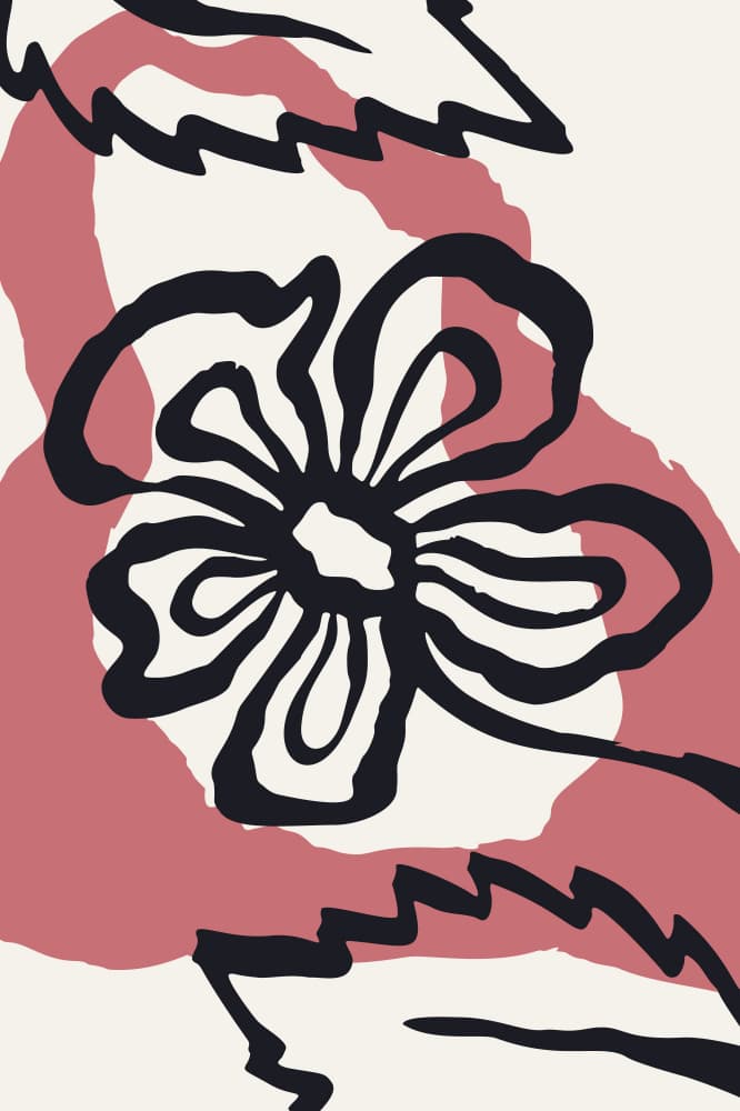 Modern Floral Bloom by Anna Rose — canvas wall art