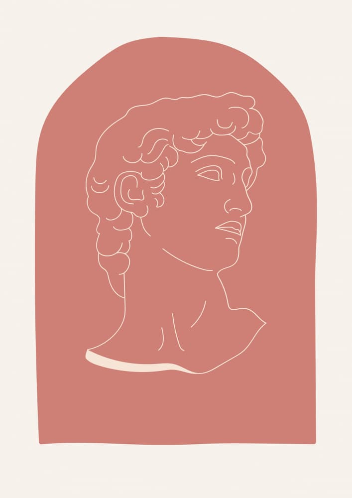 David Bust Arch by Talitha McQueen — canvas wall art