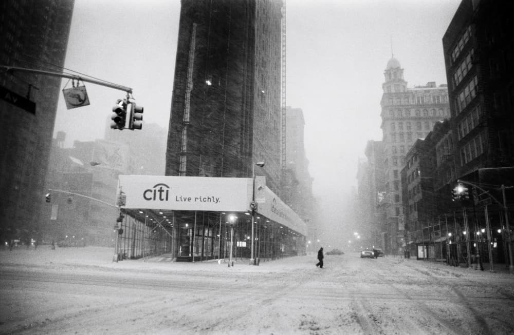 Quiet Winter City by Martin Froyda — canvas wall art