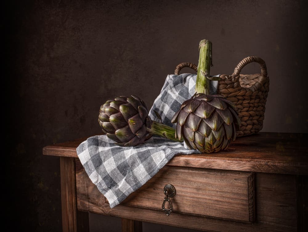 Rustic Artichoke Still Life by Margareth Perfoncio — canvas wall art
