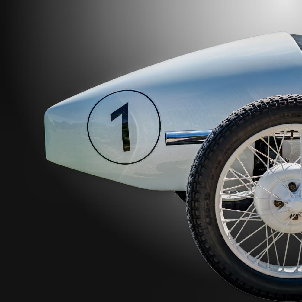 Vintage Race Car Number 1 by Roland Weber — canvas wall art