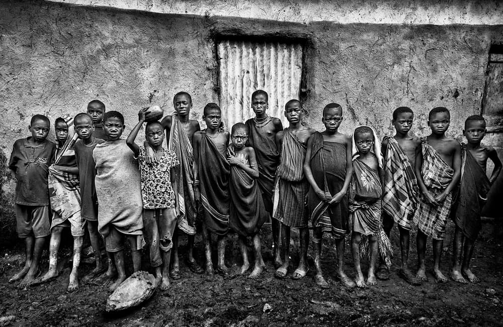 African Tribal Youth by Joxe Inazio Kuesta Garmendia — canvas wall art