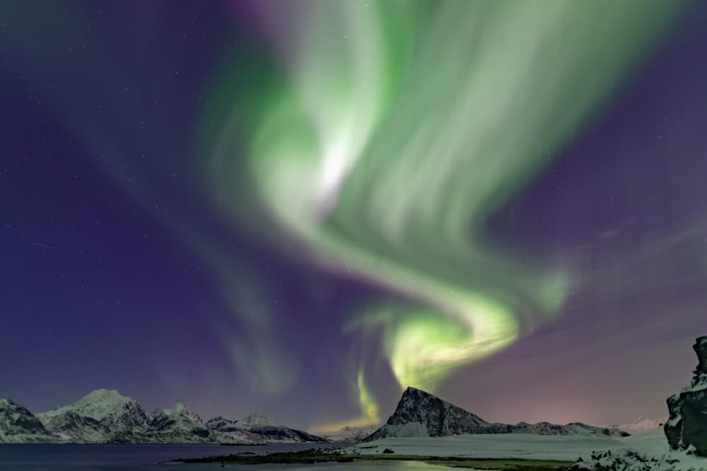 Majestic Northern Lights by Adrian Popan — canvas wall art