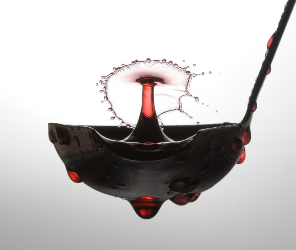 Red Liquid Splash by Barré Thierry — canvas wall art