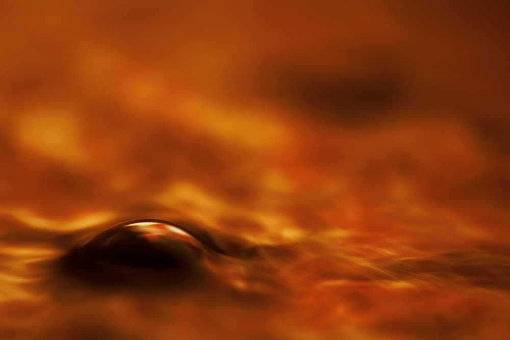 Molten Liquid Droplet by Willy Marthinussen — canvas wall art