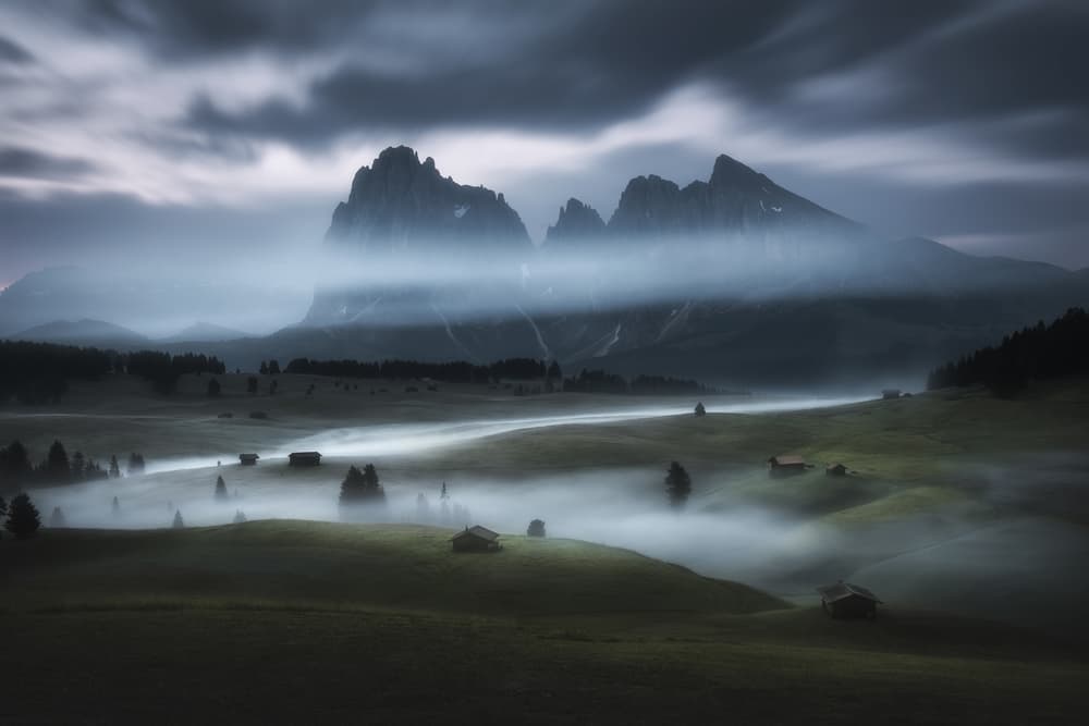 Misty Alpine Morning by NingYun Ye — canvas wall art