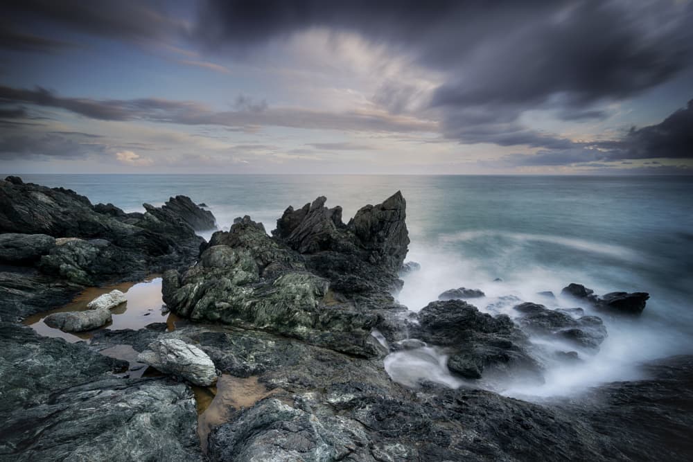 Dramatic Coastal Serenity by Paolo Bolla — canvas wall art
