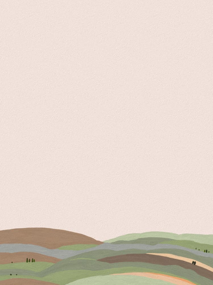 Gentle Rolling Landscape by Josie George — canvas wall art