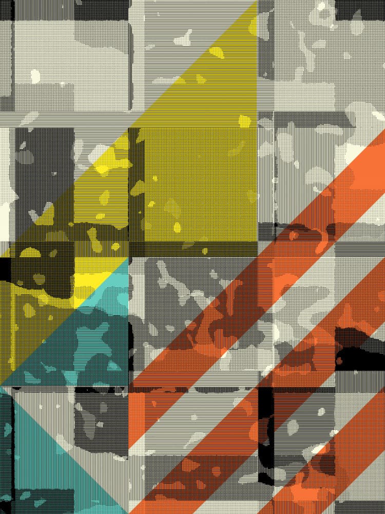 Abstract Geometric Layers by Petr Strnad — canvas wall art