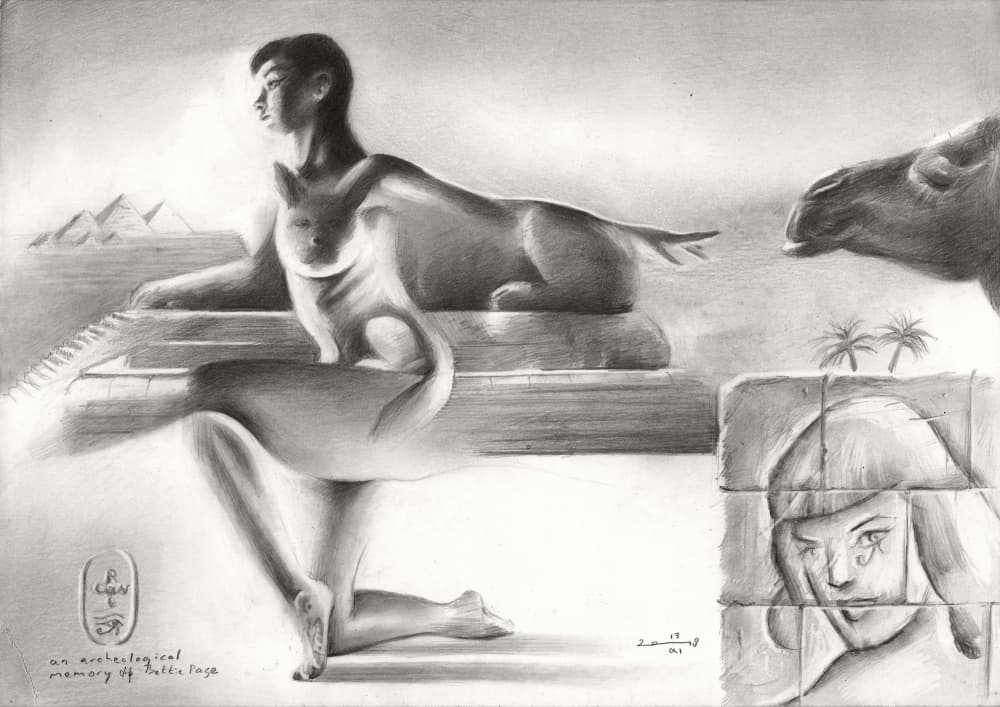 Egyptian Sphinx Dream by Corné Akkers — canvas wall art