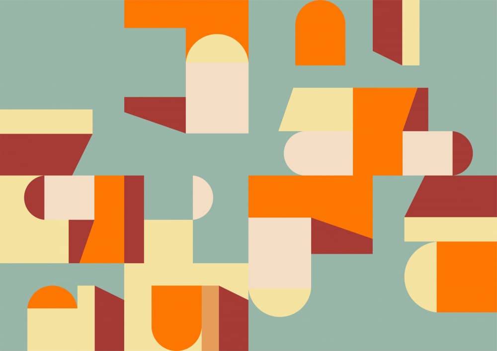 Modern Geometric Shapes by Nilesh Kulkarni — canvas wall art