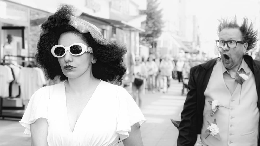 Vintage Street Drama by Andreas Klesse — canvas wall art