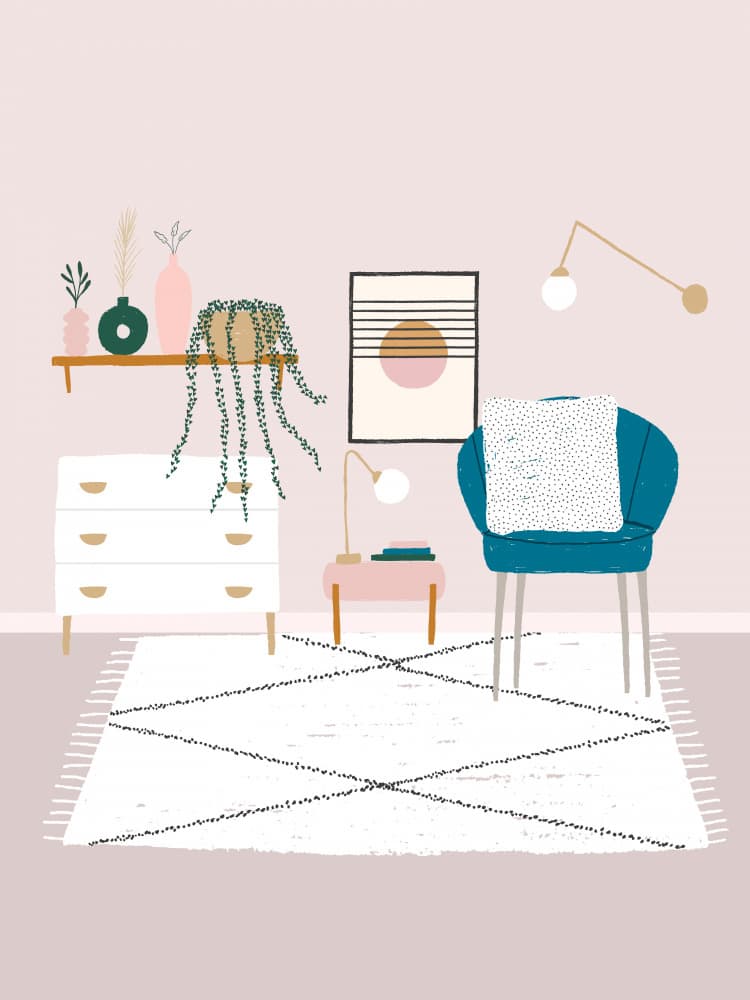 Modern Cozy Retreat by Aislinn Simmonds — canvas wall art