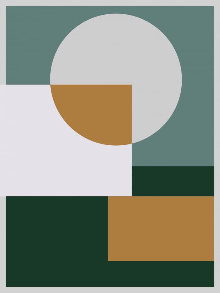 Modern Geometric Shapes by Nilesh Kulkarni — canvas wall art