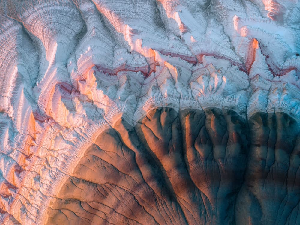Colorful Eroded Landscape by YANGYING — canvas wall art