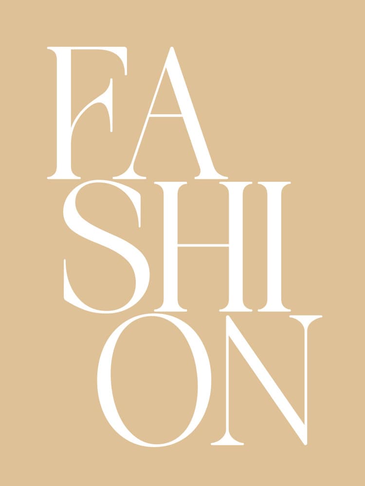 Elegant Fashion Typography by Andreas Magnusson — canvas wall art