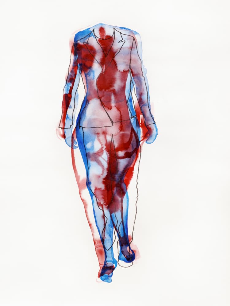 Dynamic Business Woman by Joshua Hoskins — canvas wall art