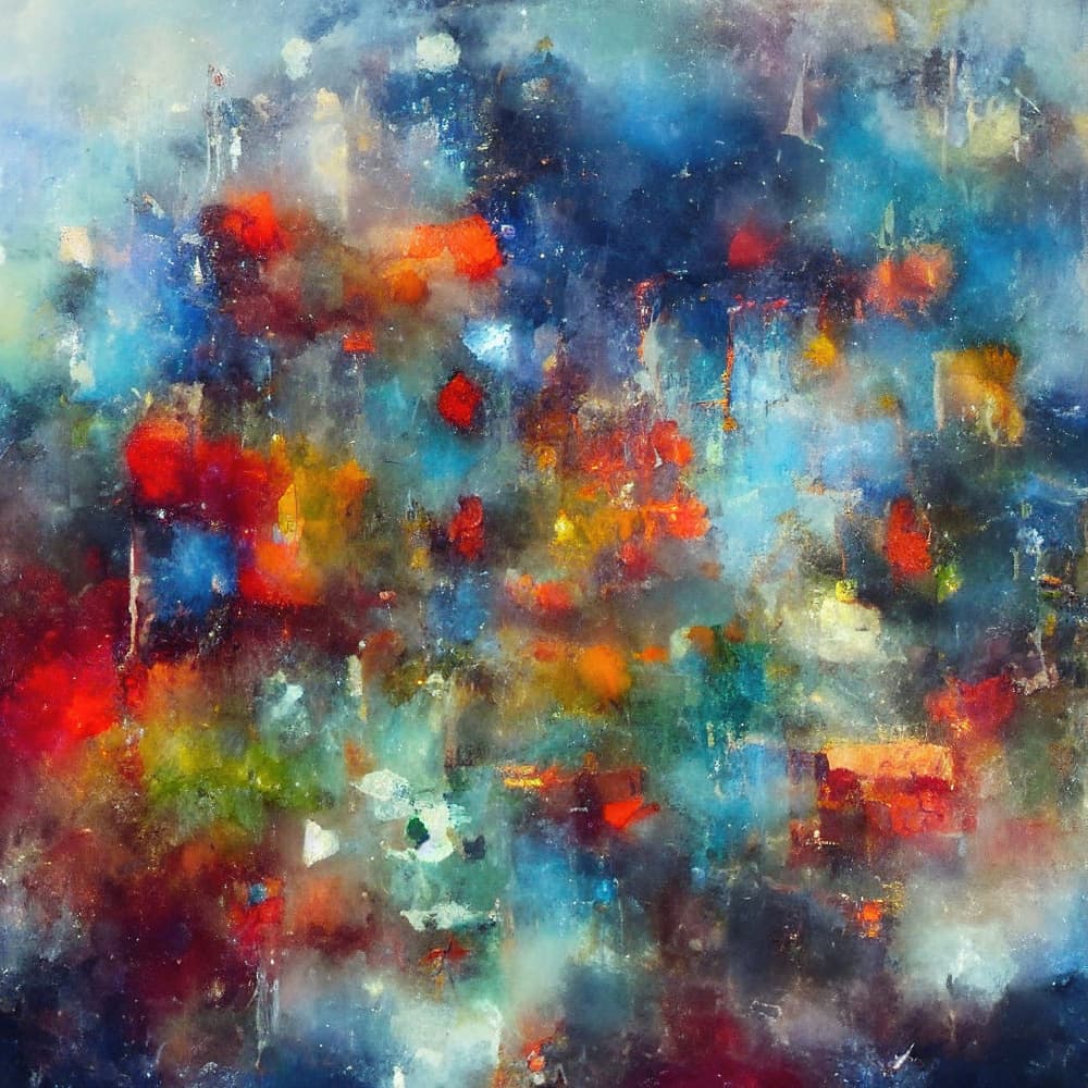 Modern Colorful Abstraction by Alpenglow Workshop — canvas wall art