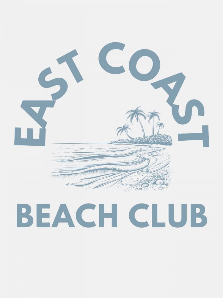 East Coast Beach Club by Jolly and Dash — canvas wall art