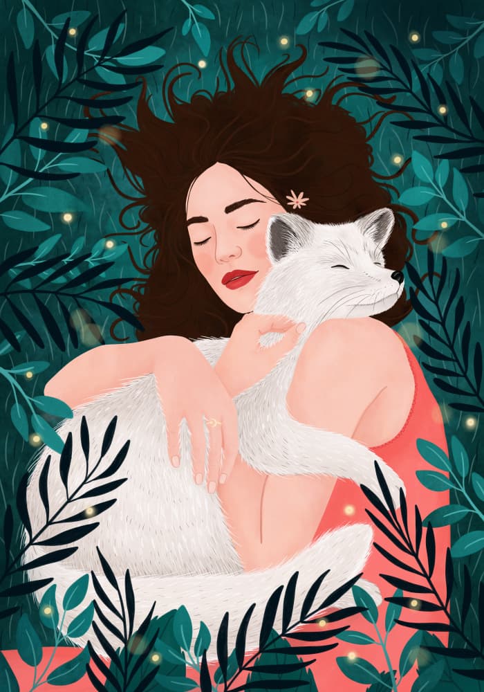 Peaceful Forest Embrace by Petra Holíková — canvas wall art
