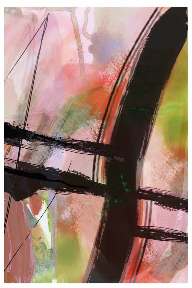 Dynamic Abstract Strokes by cartissi — canvas wall art