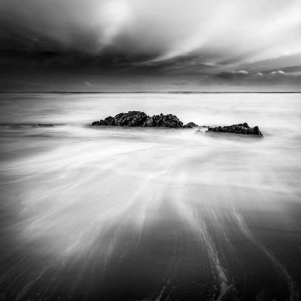 Flowing Ocean Rocks by Boris Hristov — canvas wall art