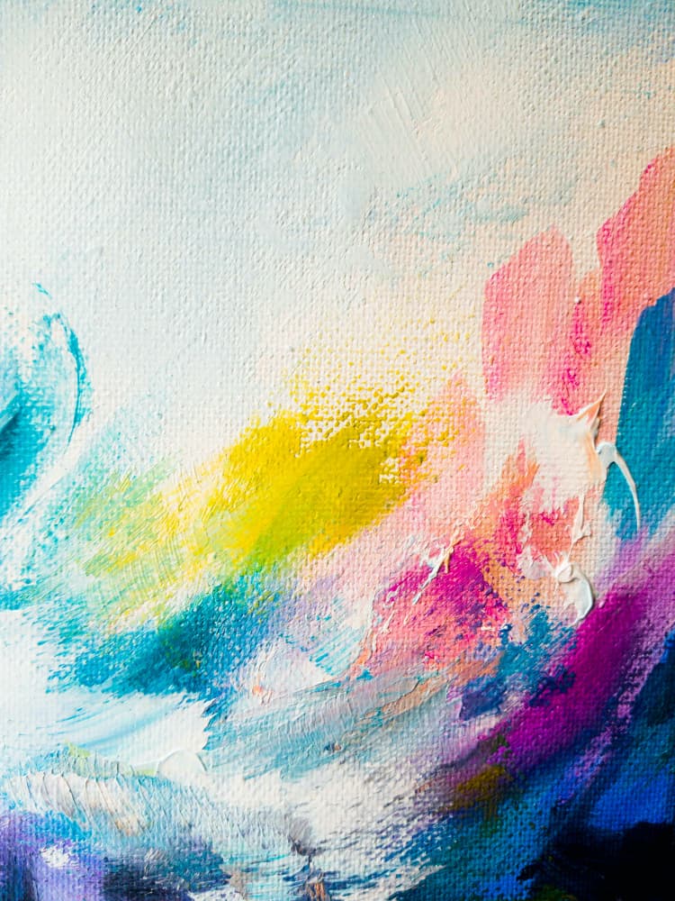 Vibrant Abstract Strokes by Ejaaz Haniff — canvas wall art