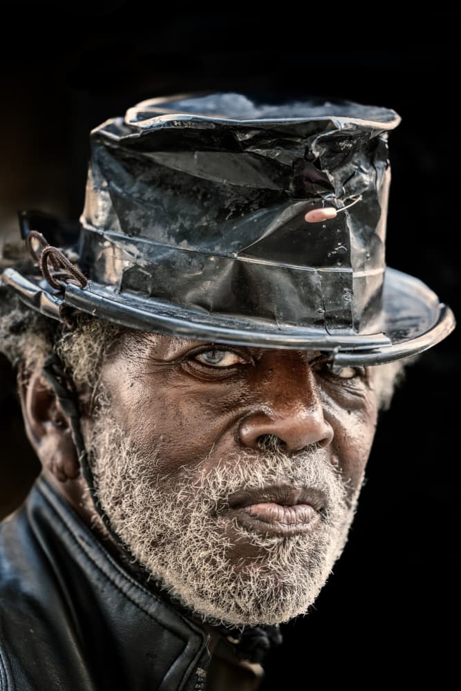Intense Man Top Hat by Trevor Cole — canvas wall art